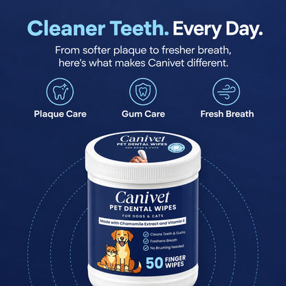 Finger Dental Wipes for Dogs