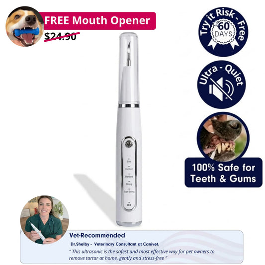 Canivet - Silent Ultrasonic Plaque & Tartar Remover For Dogs