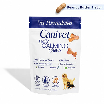 Natural Calming Treats for Dogs - Daily Anxiety & Stress Relief
