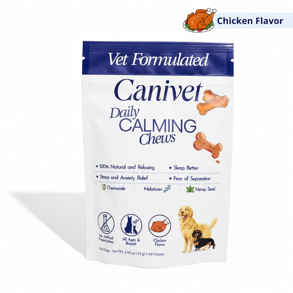 Natural Calming Treats for Dogs - Daily Anxiety & Stress Relief