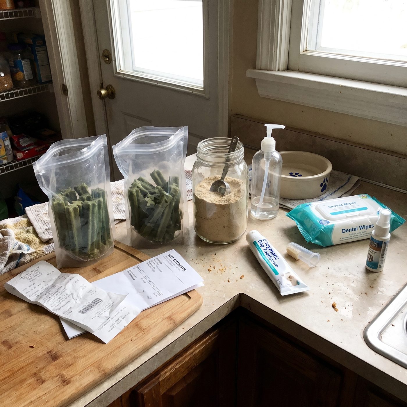 Everything one owner bought in a single year. The tartar was still there.